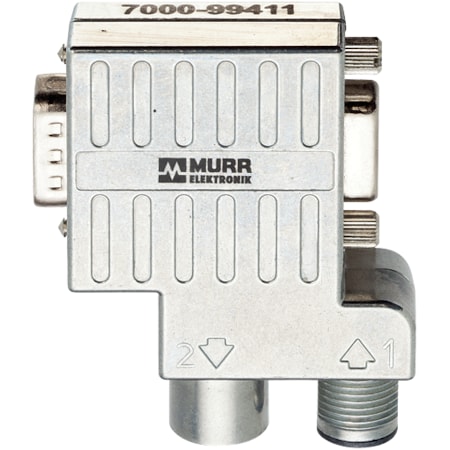 Murrelektronik M12/D-SUB PROFIBUS ADAPTER 90 Degree, M12 male B-cod./M12 female B-cod. 7000-99411-0000000